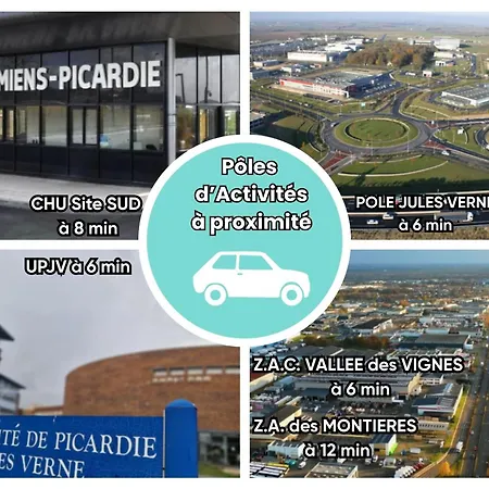 La Maison Pop I Parking Gratuit I Centre I 6 Personnes * Amiens