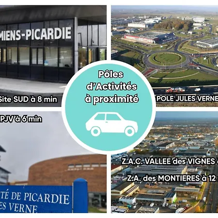 Hébergement de vacances La Maison Pop I Parking Gratuit I Centre I 6 Personnes Amiens