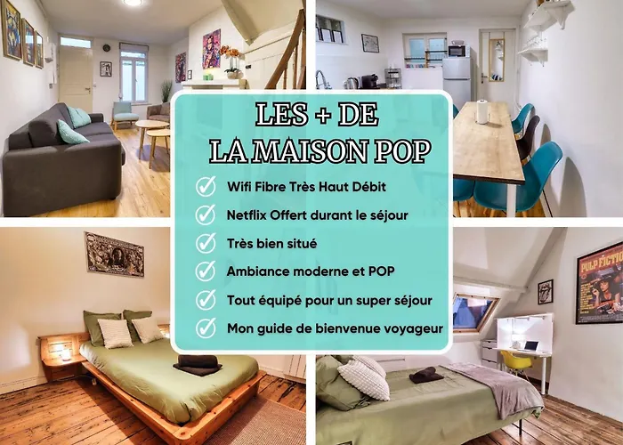 La Maison Pop I Parking Gratuit I Amiens Centre I 6 Personnes Amiens